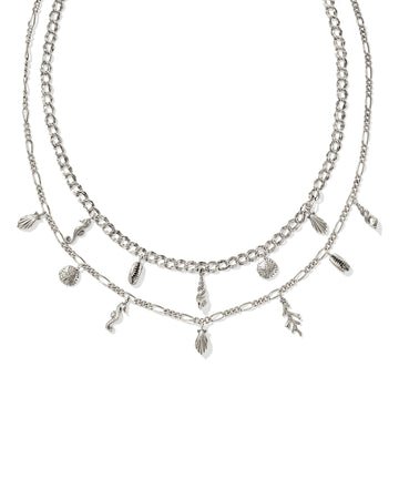 KENDRA SCOTT- Alexa Vintage Silver Multi Strand Necklace